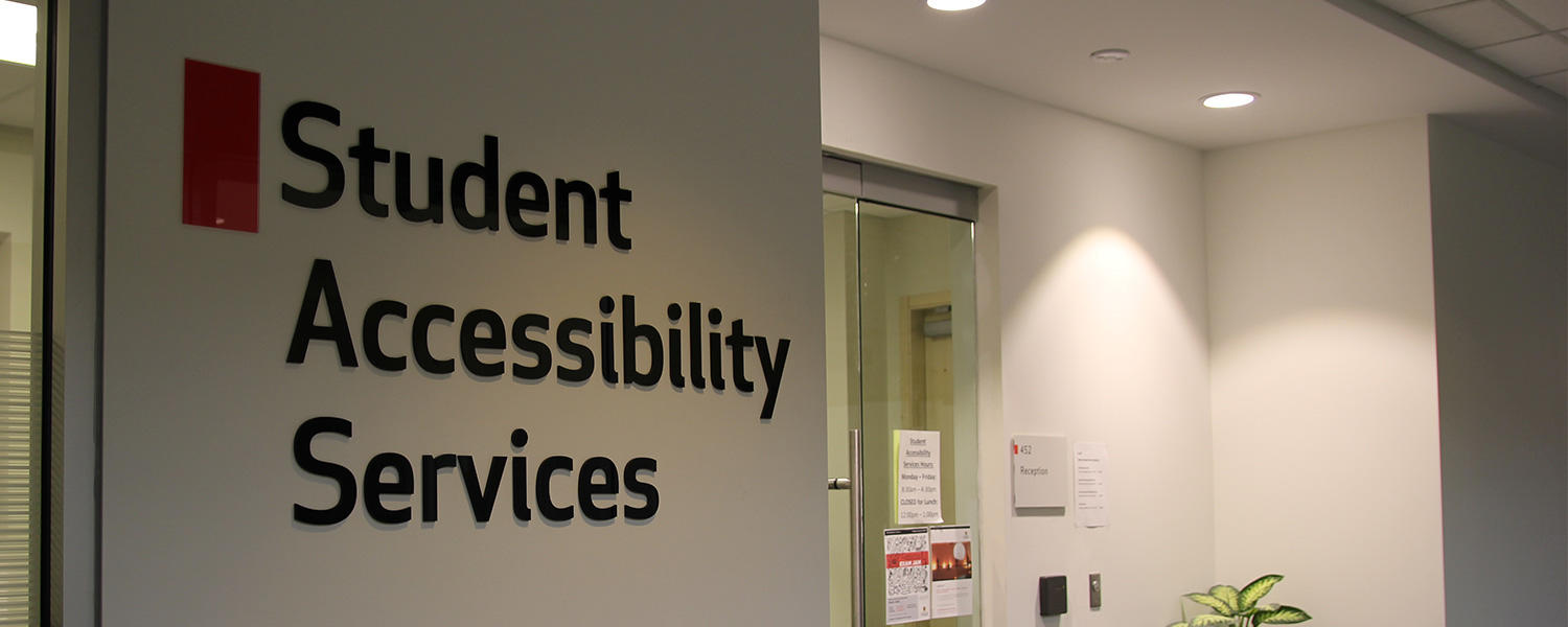 Front of the Student Accessibility Services Office