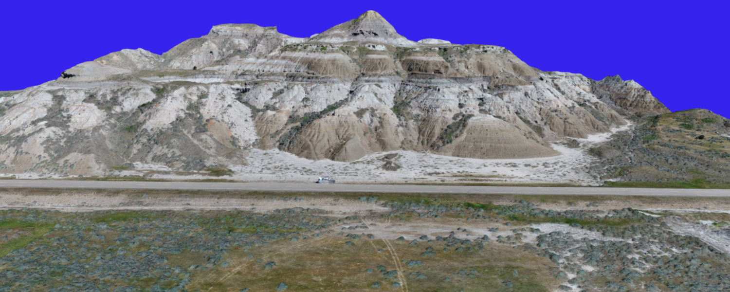 3D Model of outcrop in Drumheller
