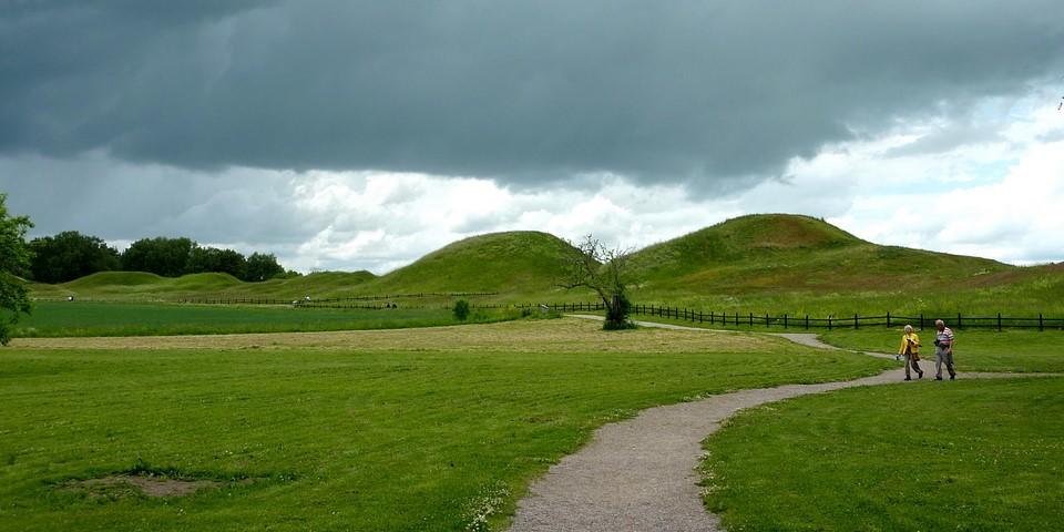 image of Gamla Uppsala ancient burial mounds