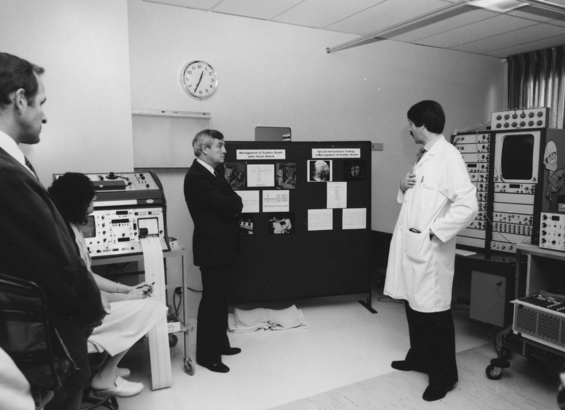 Peter Lougheed - opening of Foothills Hospital Cardiovascular Research Lab