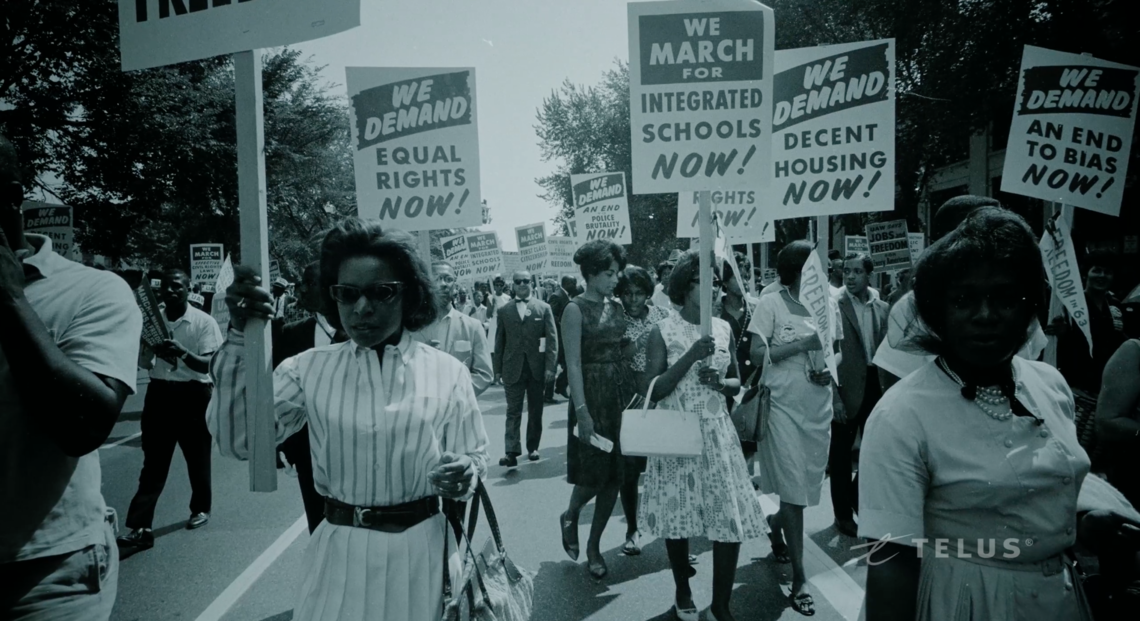 From the film - a still of civil rights protesters