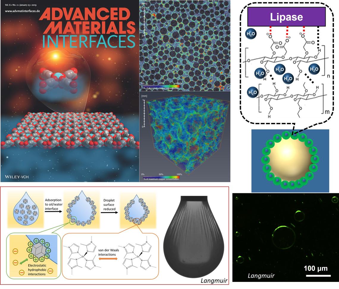 colloids at interface