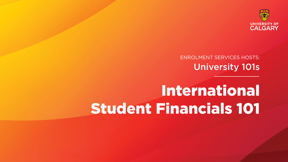 International Student Financials 101