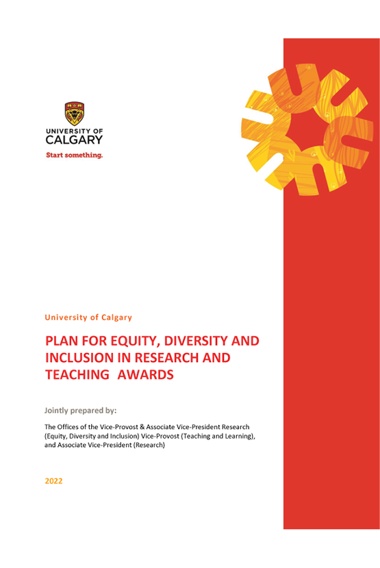 PLAN FOR EQUITY, DIVERSITY AND INCLUSION IN RESEARCH AND TEACHING AWARDS