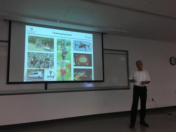 Prof. Charles Toth, presenting a work shop on vision based Navigation