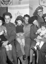 Eve at Chanukah party, Tilburg Netherlands, 17 December 1944