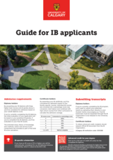 Fall 2023 guide for International Baccalaureate (IB) applicants